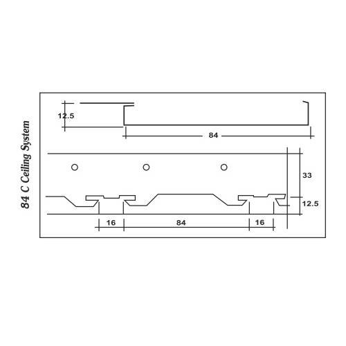 84 C Linear Ceiling System Manufacturer in Ghaziabad | Noida